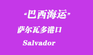薩爾瓦多(Salvador)港口