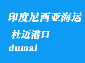 印度尼西亞海運港口：杜邁（dumai）港口